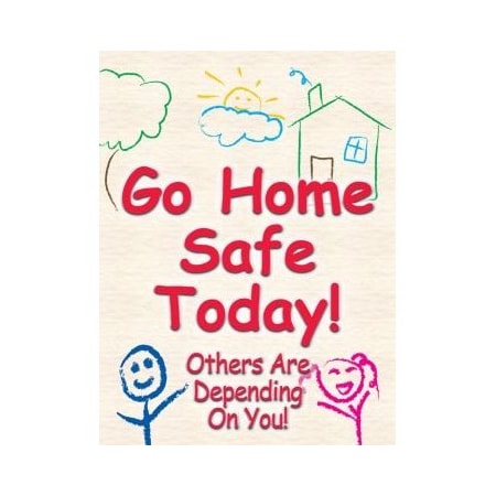 Accuform WALLWRAP WALL GRAPHICS GO HOME SAFE PWG214 PWG214